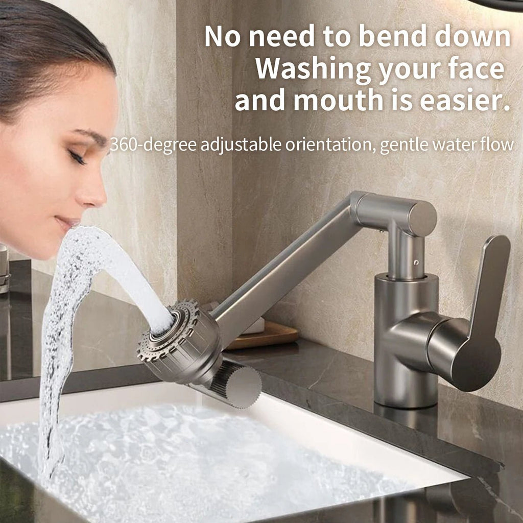 Flex-Spray Dual Mode Kitchen Faucet with 360° Swivel Arm