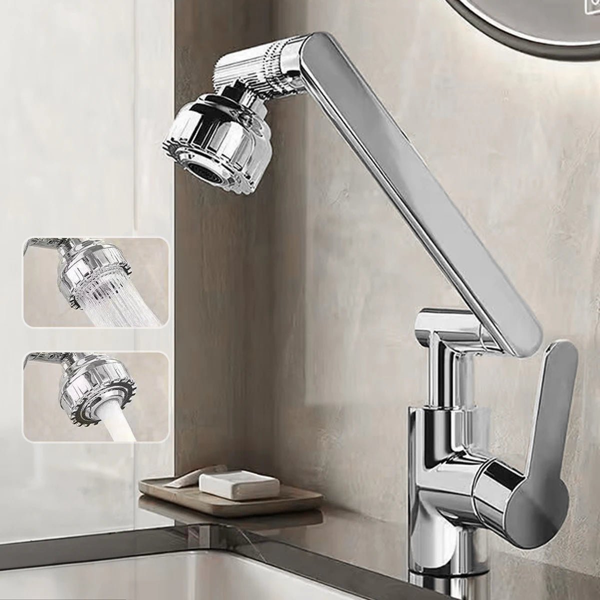 Flex-Spray Dual Mode Kitchen Faucet with 360° Swivel Arm