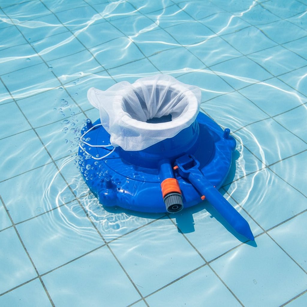 AquaSweep Water Pressure Pool Cleaner with Reusable Filter Bag