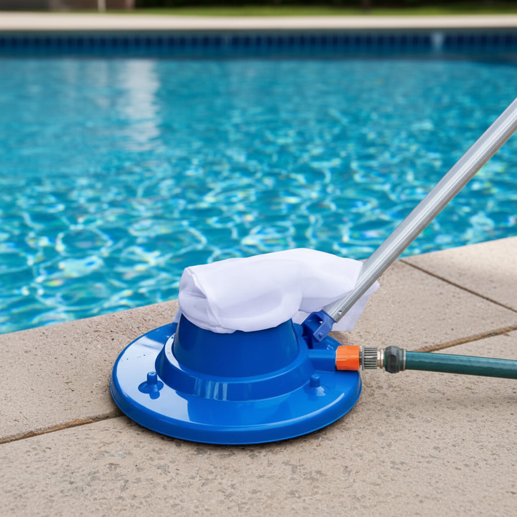 AquaSweep Water Pressure Pool Cleaner with Reusable Filter Bag
