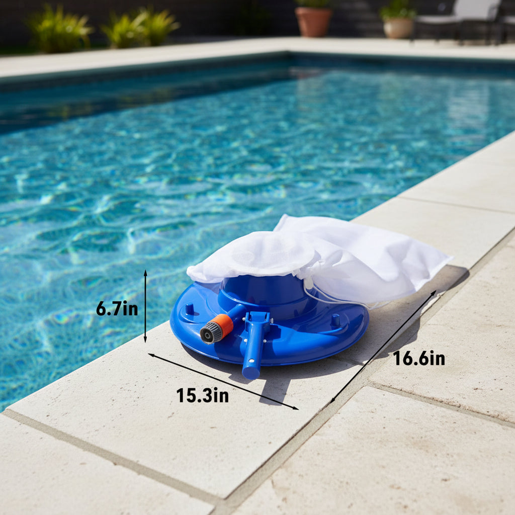 AquaSweep Water Pressure Pool Cleaner with Reusable Filter Bag