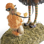 Enchanted Witch Resin Figurine - Handmade Halloween Decoration with Intricate Details