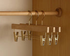 Premium Camphor Wood Closet Hangers with Wide Shoulders - Set of 2