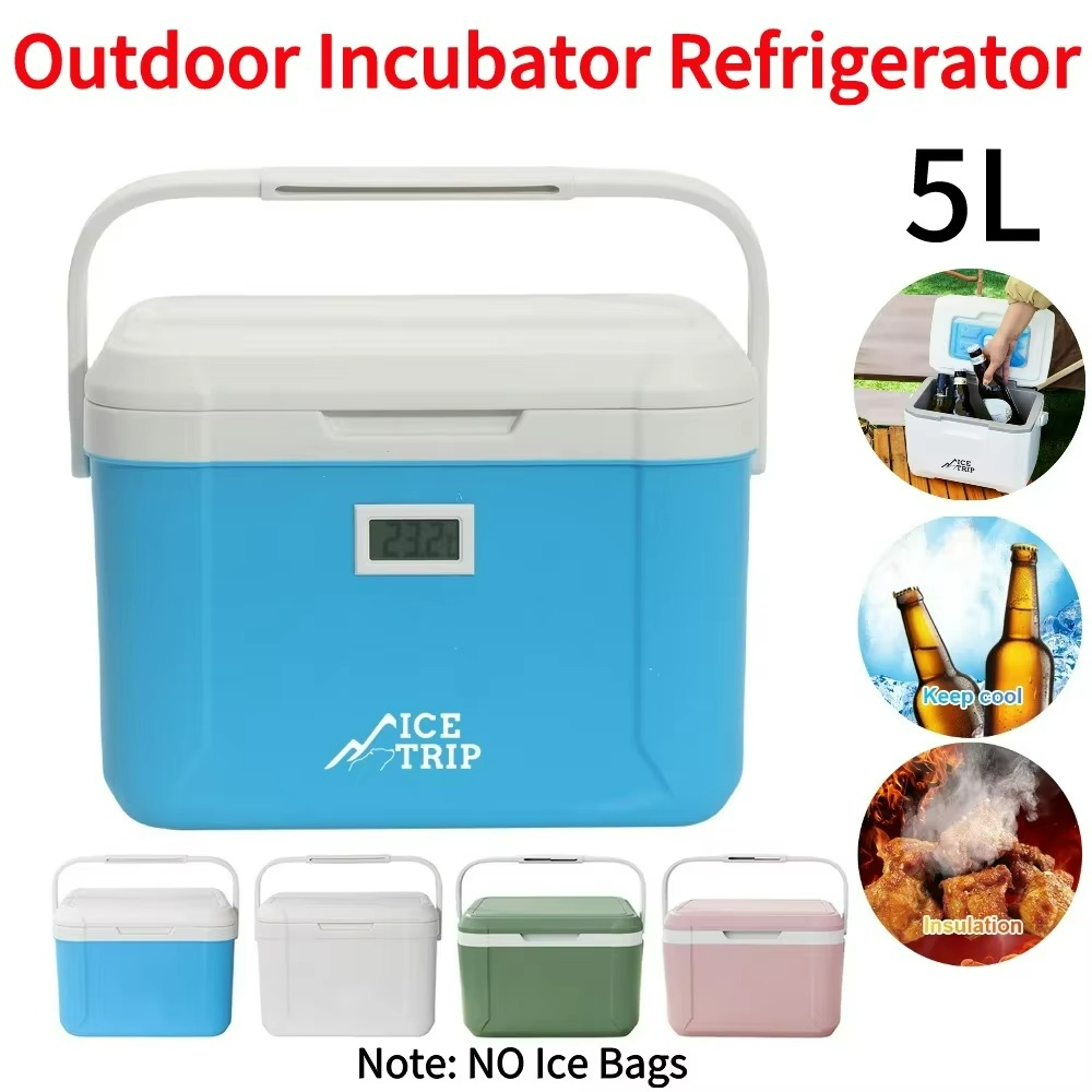 Compact Portable Car and Camping Cooler – 5L Mini Freezer with Heating Function