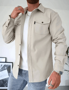 Hartwell Men's Shirt Jacket Long Sleeve Smart Casual Overshirt