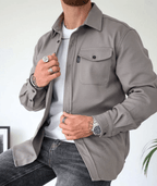 Hartwell Men's Shirt Jacket Long Sleeve Smart Casual Overshirt
