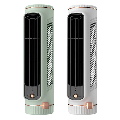 BreezeFlow Bladeless Portable Tower Fan with Quiet Air Cooling