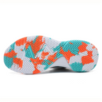 Court Dynamics High-Top Basketball Shoe – Bold Graphic Design with Ankle Support