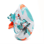 Court Dynamics High-Top Basketball Shoe – Bold Graphic Design with Ankle Support