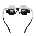 LED Head-Mounted Magnifier with Four Interchangeable Lenses and Dual Lights