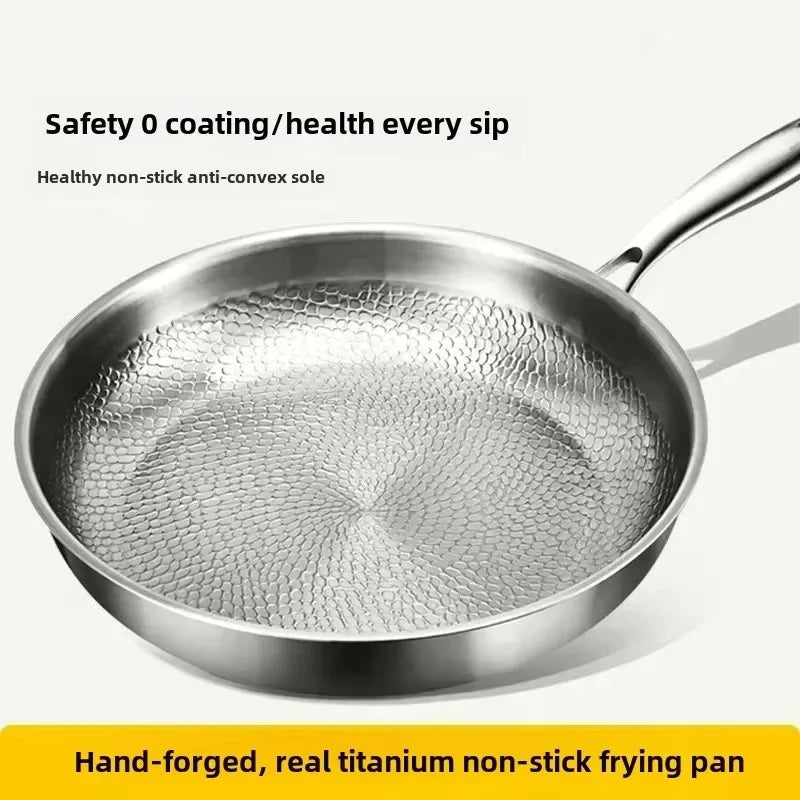 ForgeTitan Hammered Titanium Frying Pan | Induction Compatible Skillet