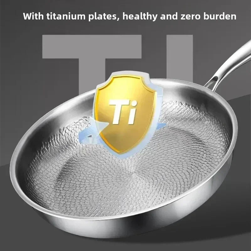 ForgeTitan Hammered Titanium Frying Pan | Induction Compatible Skillet