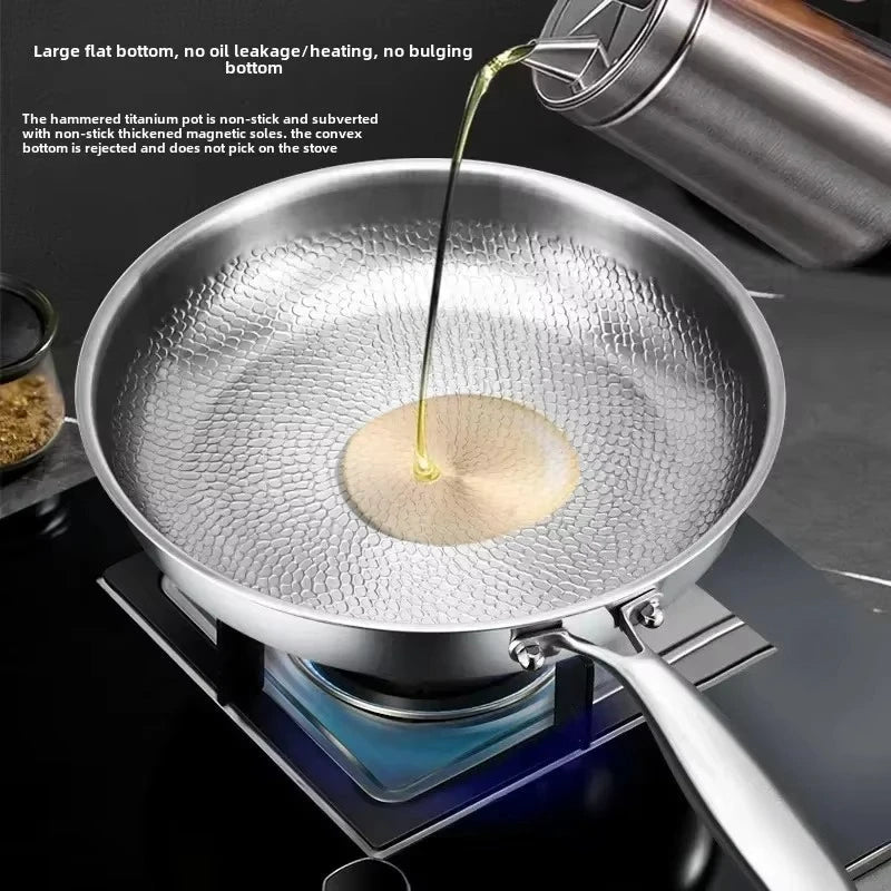 ForgeTitan Hammered Titanium Frying Pan | Induction Compatible Skillet