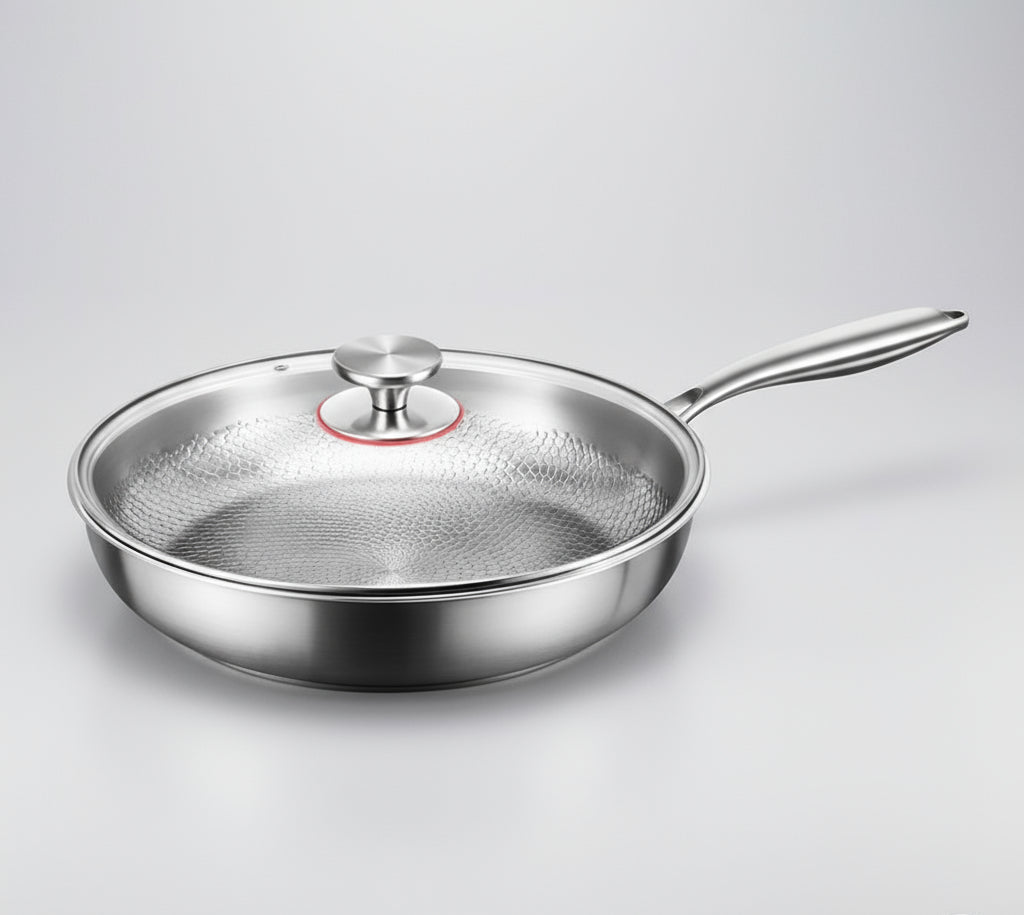 ForgeTitan Hammered Titanium Frying Pan | Induction Compatible Skillet