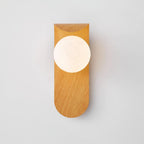 Ashvale Globe Wall Light | Wood Effect LED Indoor Wall Lamp