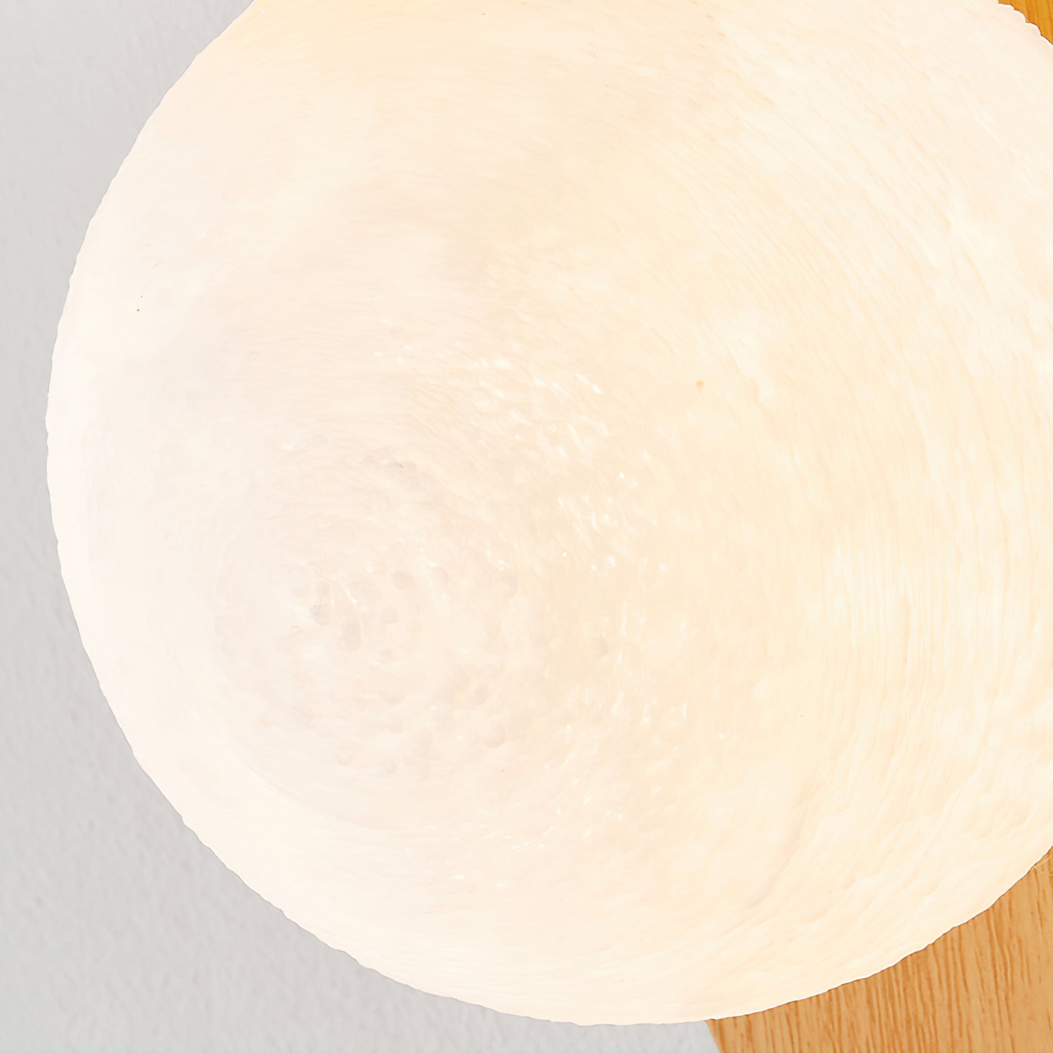 Ashvale Globe Wall Light | Wood Effect LED Indoor Wall Lamp