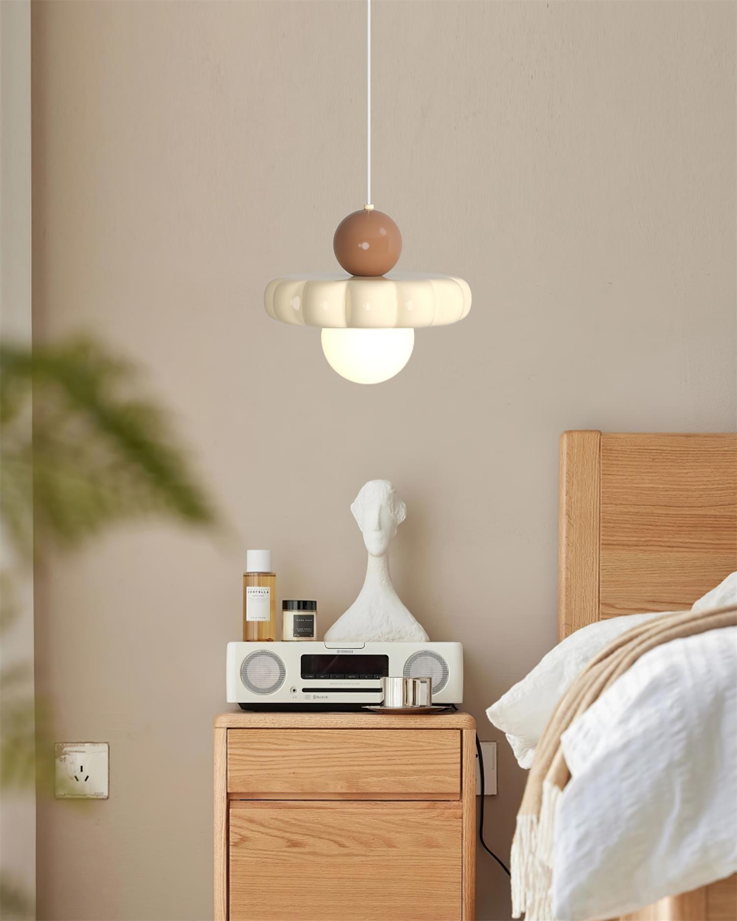 AriaLune Suspension Design Crème Moderne