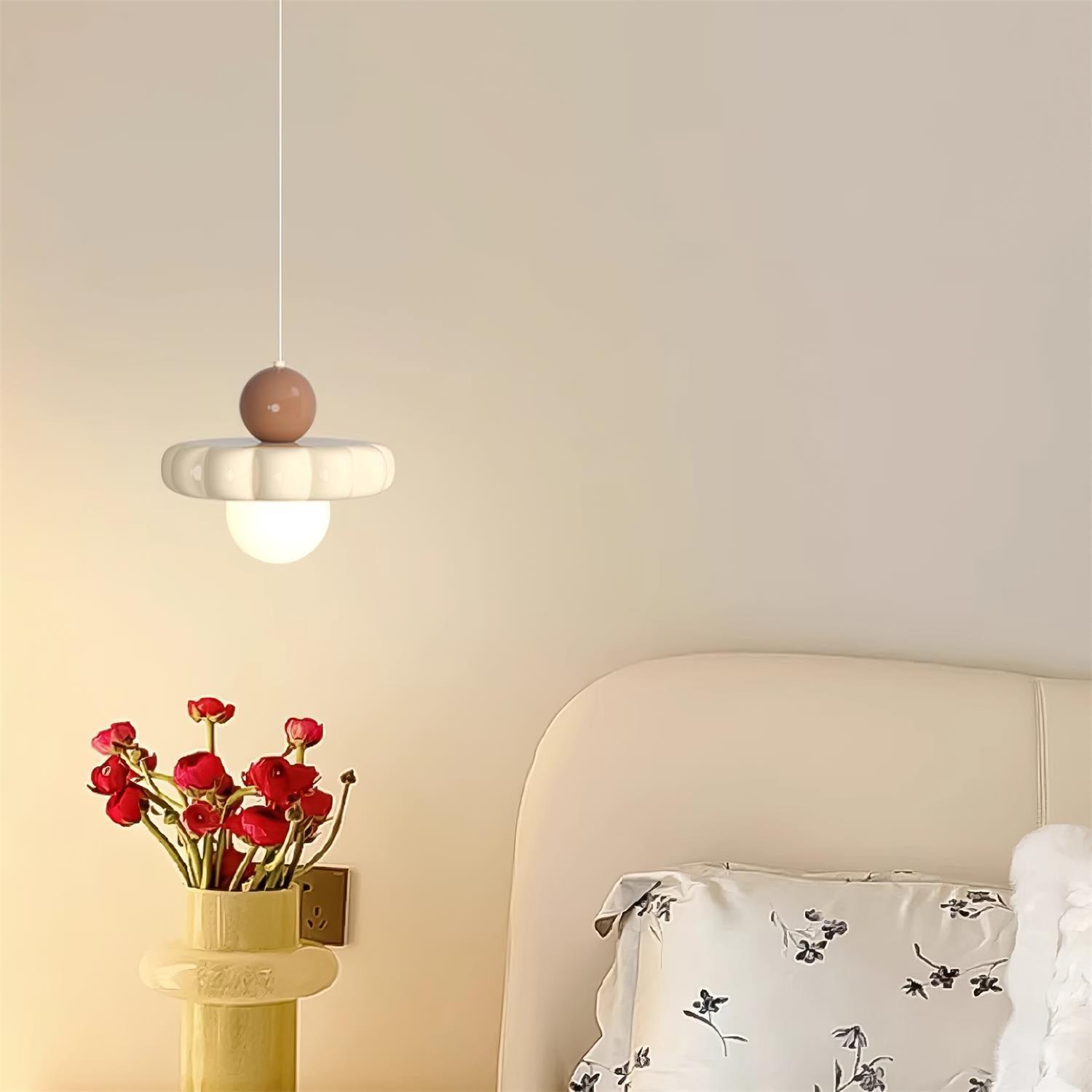 AriaLune Suspension Design Crème Moderne