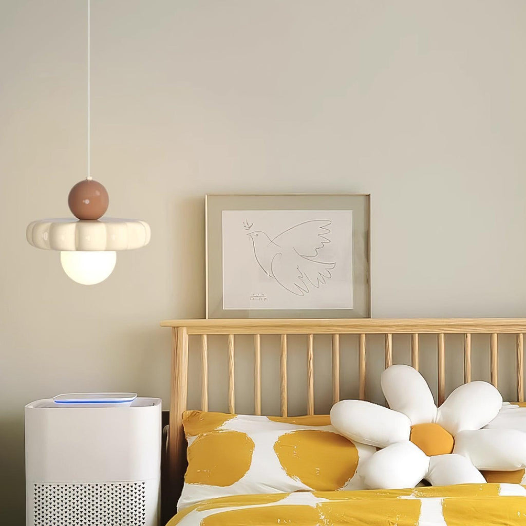 AriaLune Suspension Design Crème Moderne