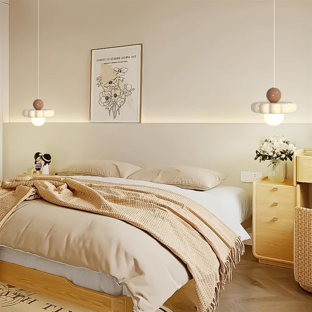 AriaLune Suspension Design Crème Moderne