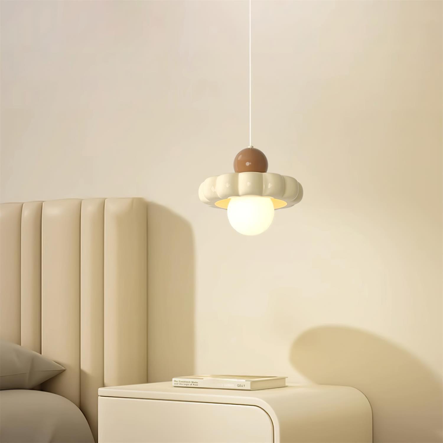 AriaLune Suspension Design Crème Moderne