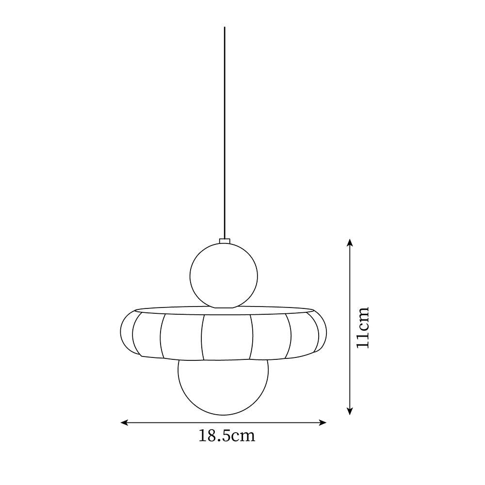 AriaLune Suspension Modern Design Cream