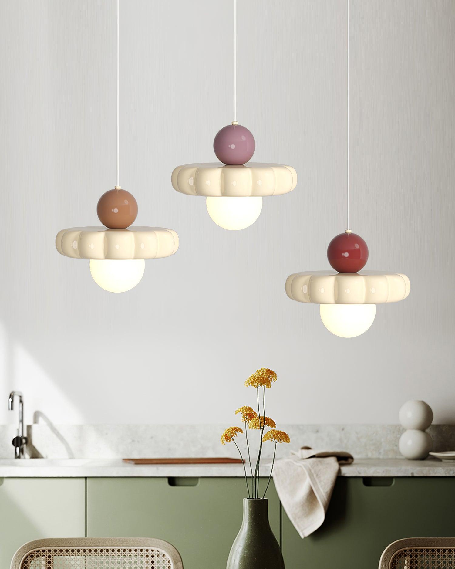 AriaLune Suspension Modern Design Cream