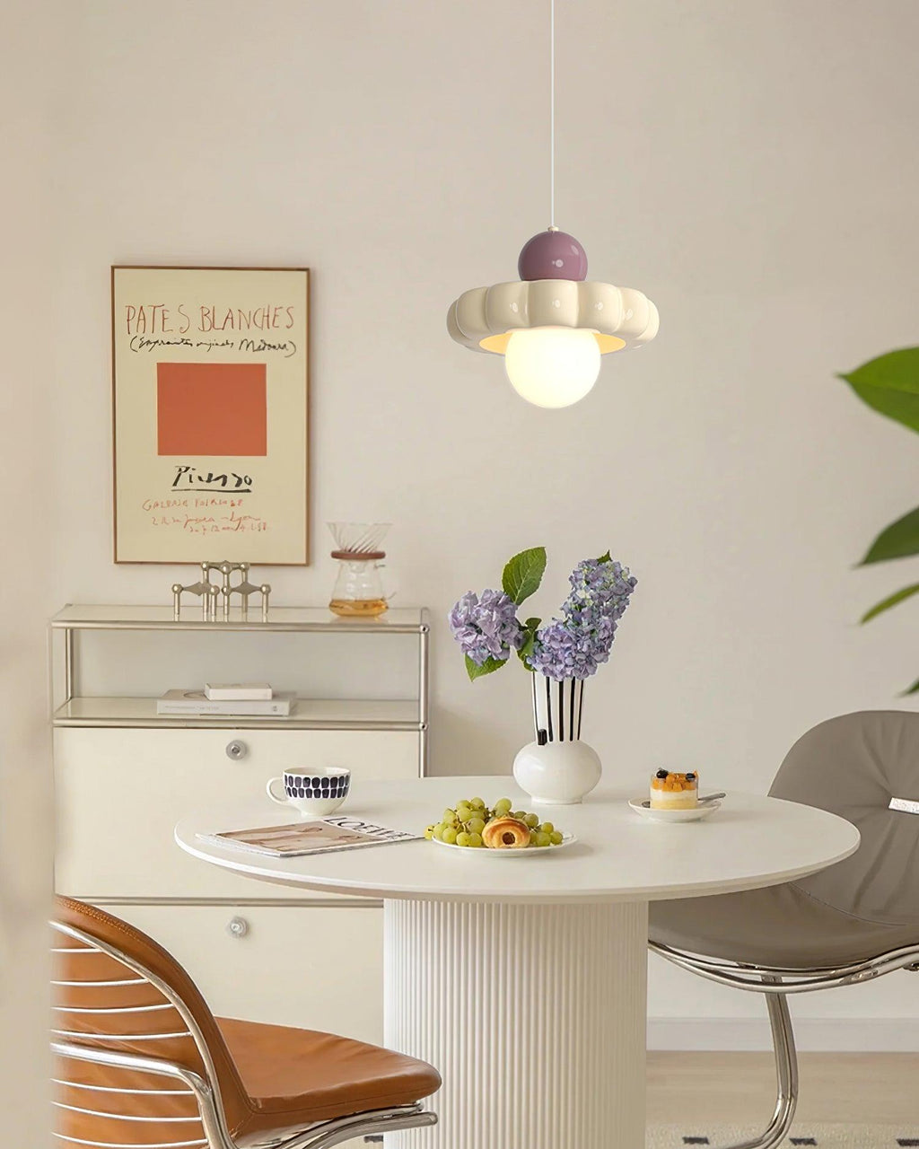 AriaLune Suspension Modern Design Cream