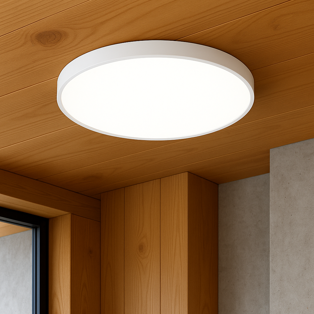 SlimGlow Ultra Thin LED Ceiling Light for Kitchen Hallway and Dining Room