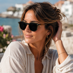 RetroVista Polarised Round Sunglasses with UV400 Eye Protection