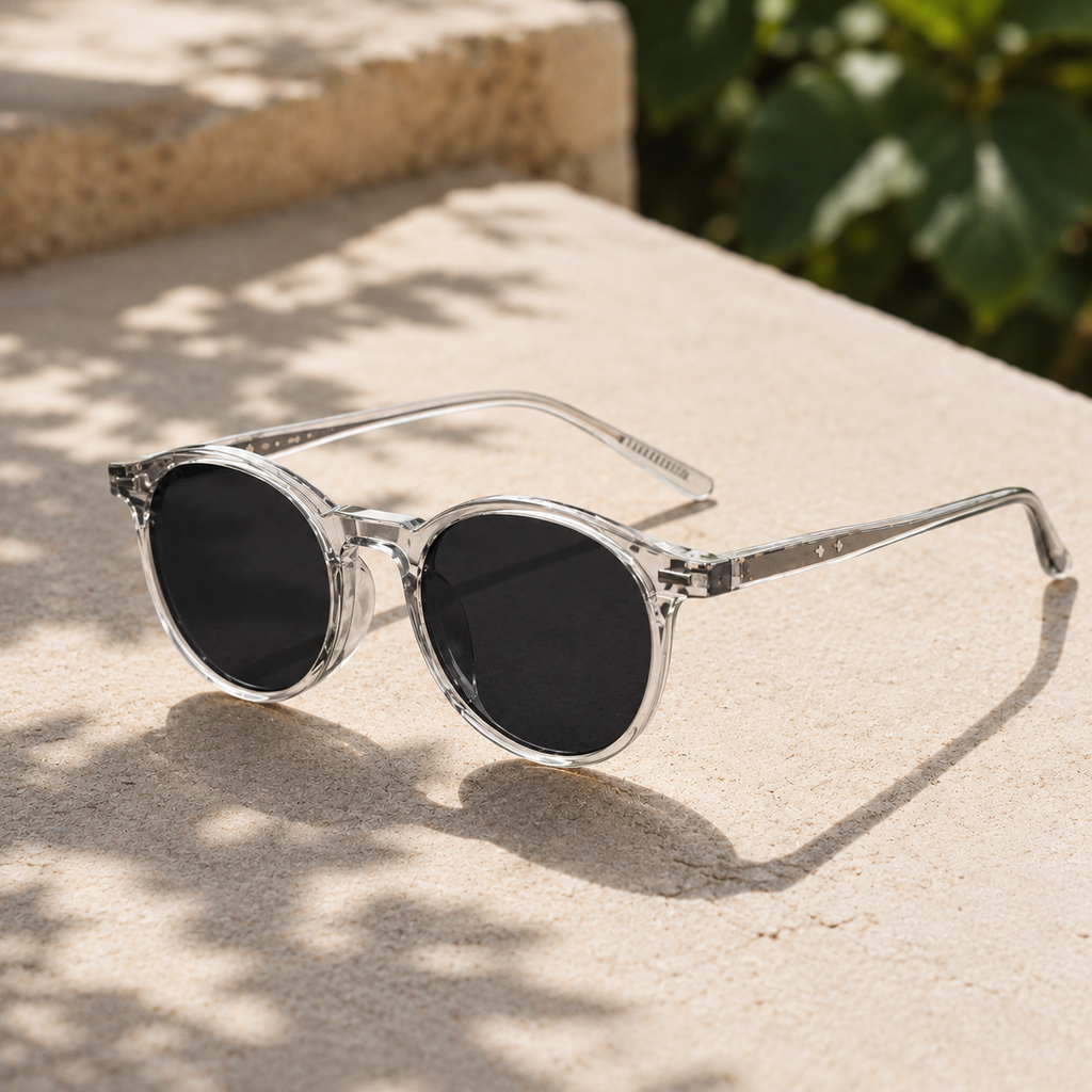 VintageVista Polarised Round Sunglasses with UV400 Protection