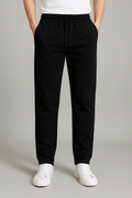 Men's Wide Leg Jogging Trousers with Drawstring Waist