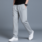 Men's Wide Leg Jogging Trousers with Drawstring Waist