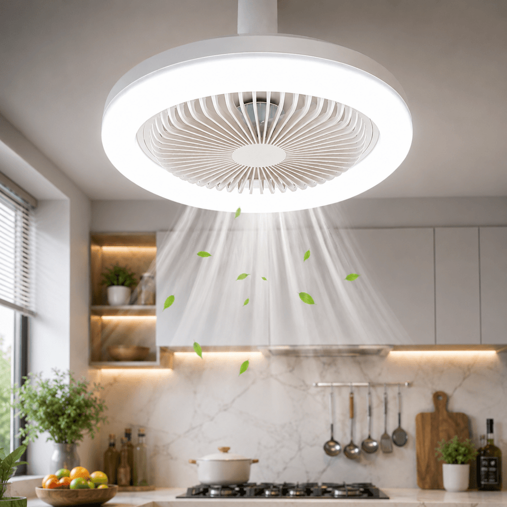 AeroGlow LED Ceiling Fan Light with Remote Control for Indoor Rooms
