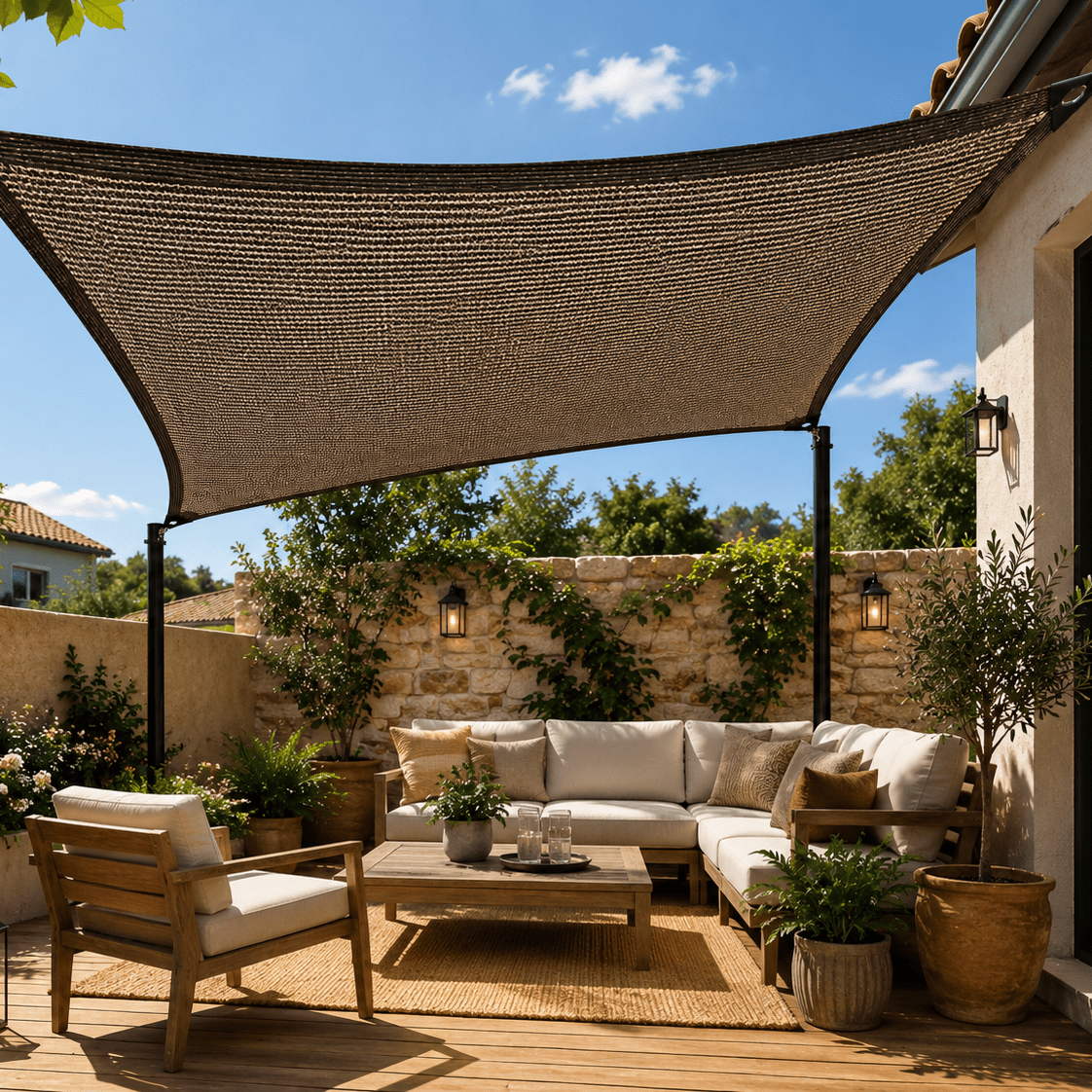 SunWeave UV Shade Net for Garden Patio Balcony and Greenhouse