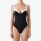 CoastContour Women's Color Block Strapless One Piece Swimsuit