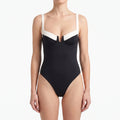 CoastContour Women's Color Block Strapless One Piece Swimsuit
