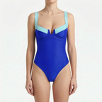 CoastContour Women's Color Block Strapless One Piece Swimsuit