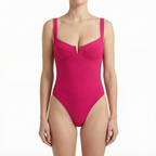 CoastContour Women's Color Block Strapless One Piece Swimsuit