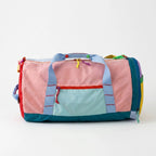 Compact Foldable Color-Block Duffel Bag - 21 Inch Capacity