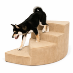 Elevated Pet Access Stairs with Non-Slip Foam Design | Space-Saving Solution for Pet Mobility