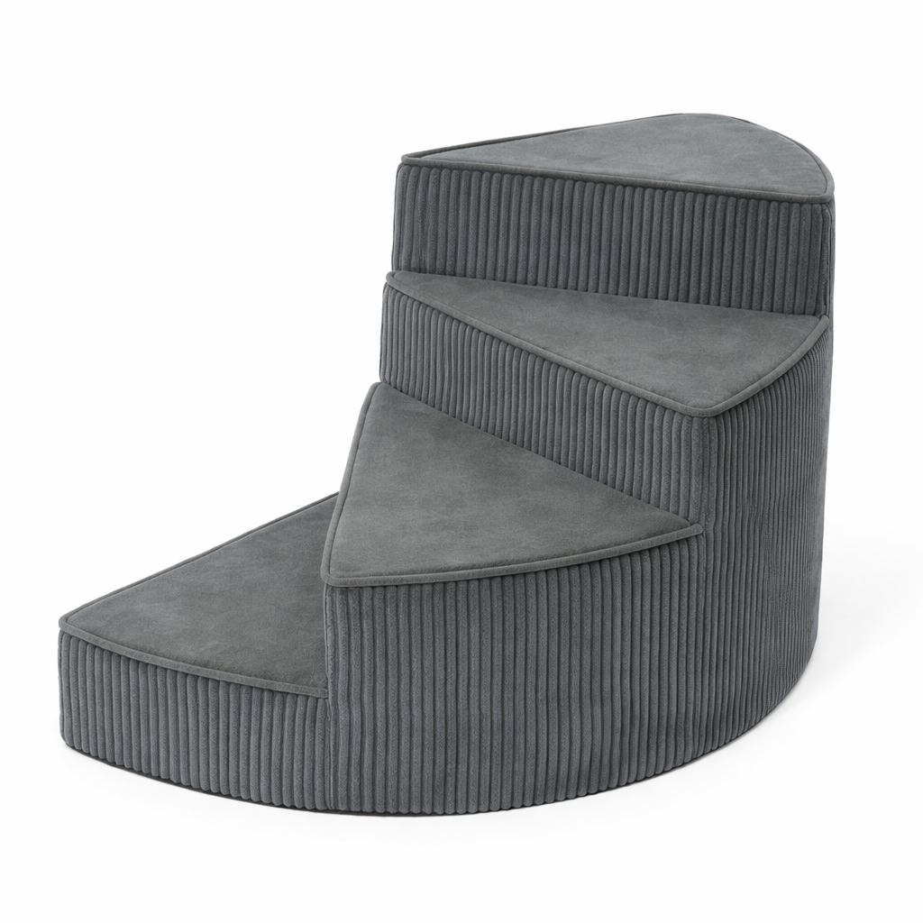 Elevated Pet Access Stairs with Non-Slip Foam Design | Space-Saving Solution for Pet Mobility