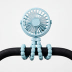 Bendable Tripod Portable Fan with USB Charging – 360° Rotation & Child-Safe Design