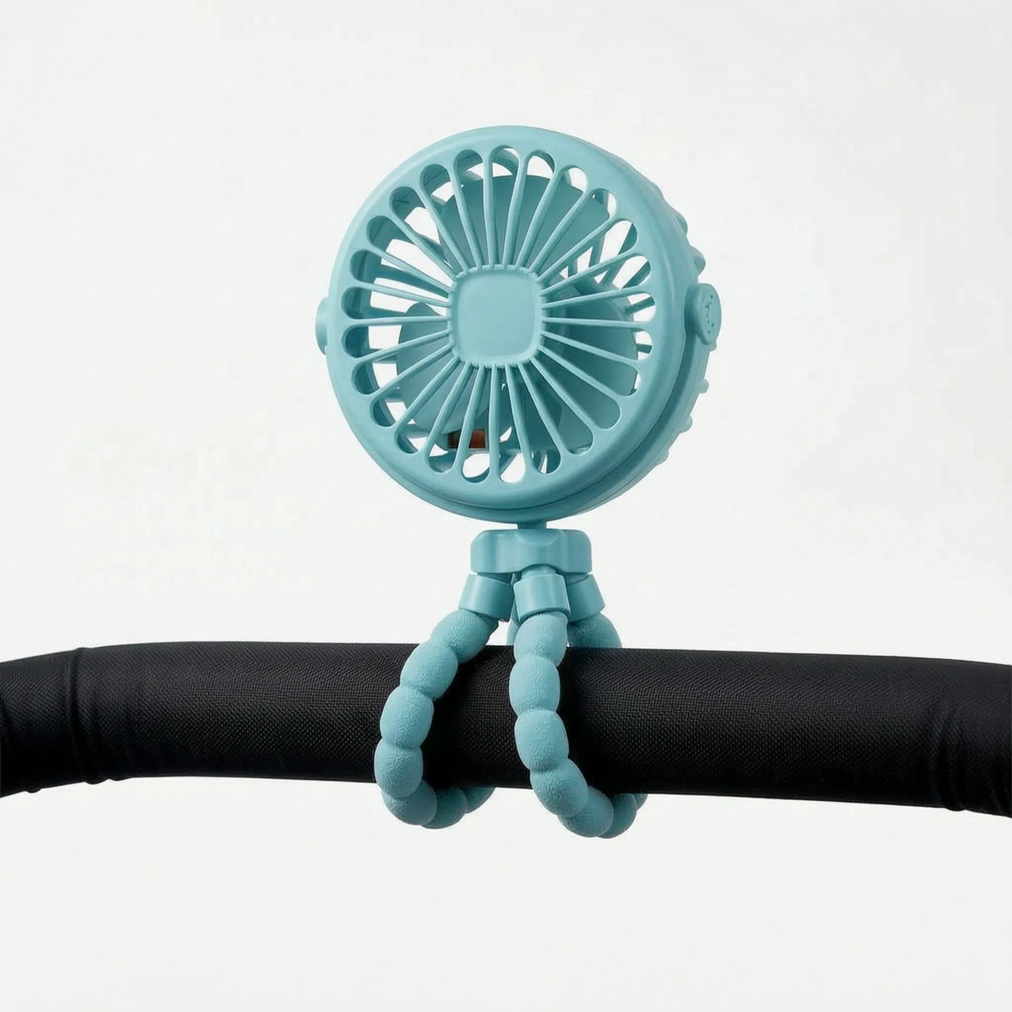 Bendable Tripod Portable Fan with USB Charging – 360° Rotation & Child-Safe Design