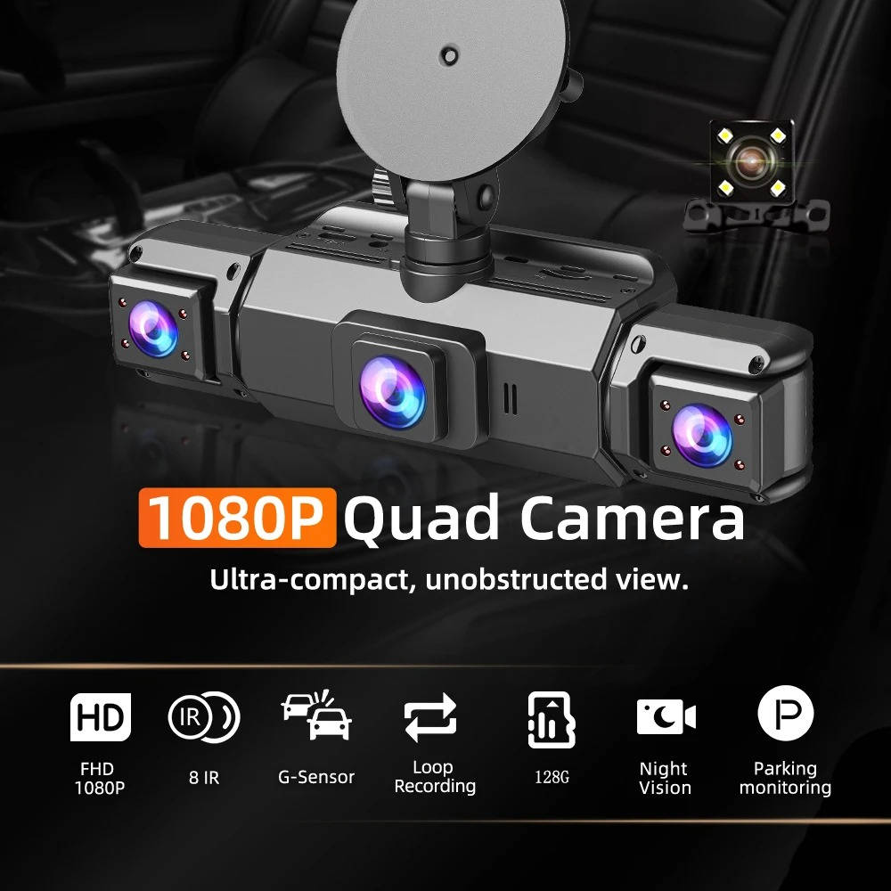 Four-Camera Wireless Vehicle Monitoring System with Night Vision