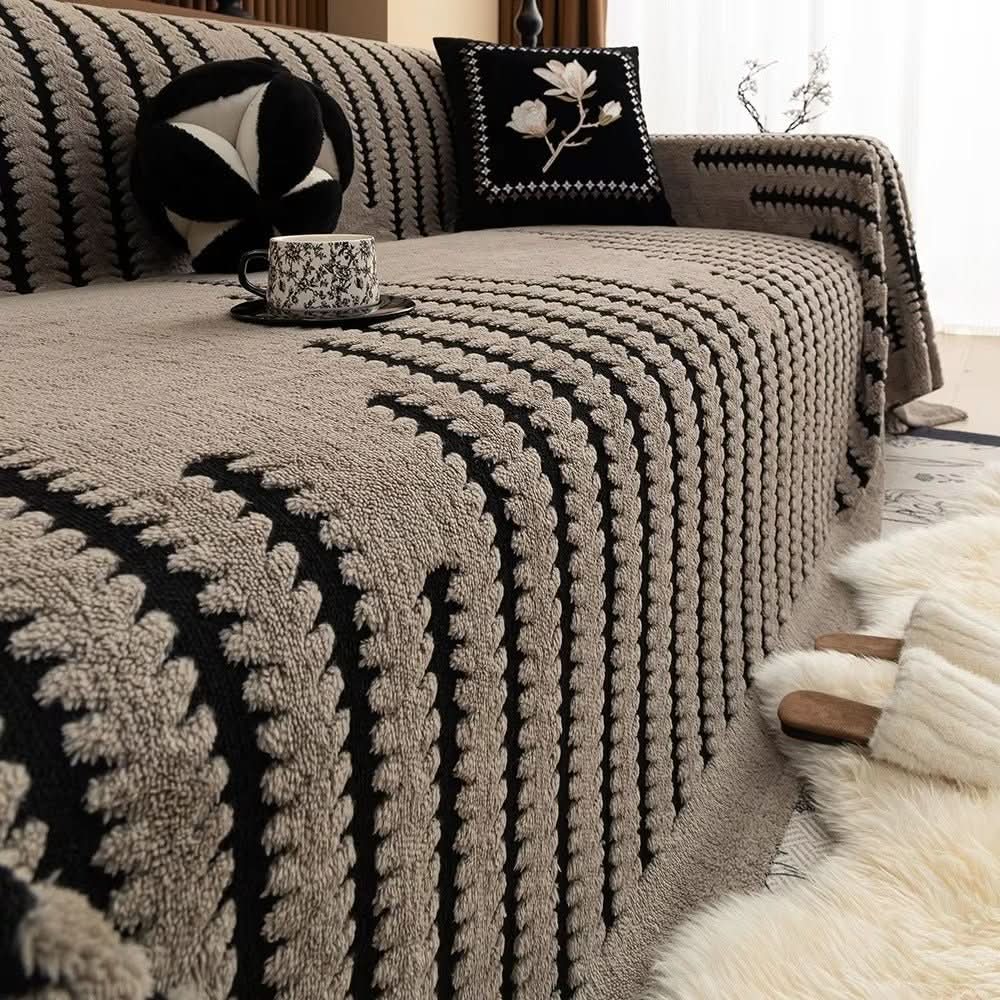 Quilted Microfiber Sofa Protector with Non-Slip Backing