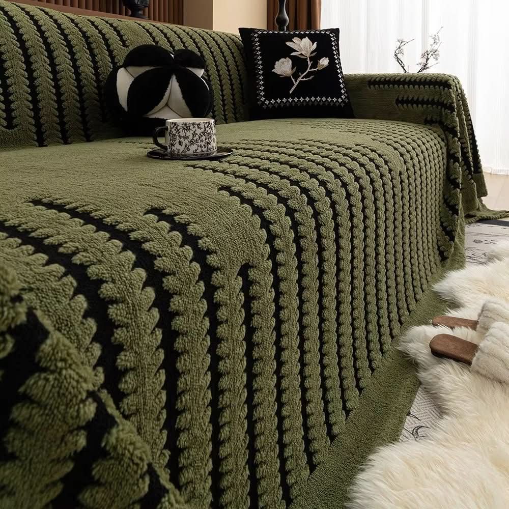 Quilted Microfiber Sofa Protector with Non-Slip Backing