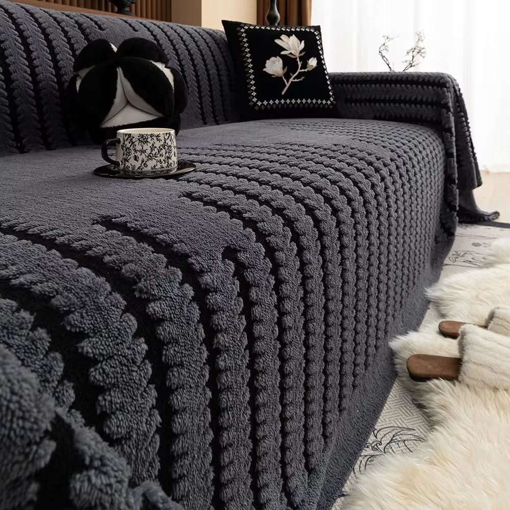 Quilted Microfiber Sofa Protector with Non-Slip Backing