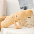 CroffyHug Croissant Plush Toy Soft Stuffed Comfort Companion for Kids