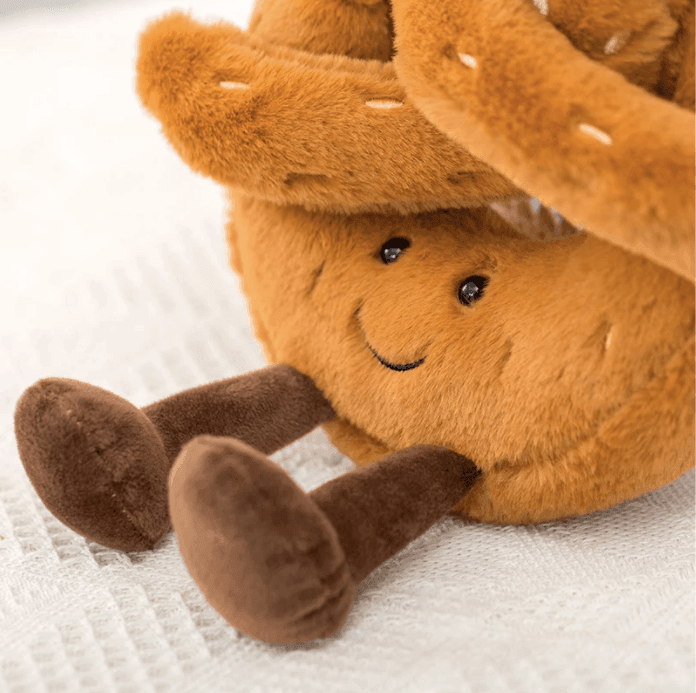 CroffyHug Croissant Plush Toy Soft Stuffed Comfort Companion for Kids